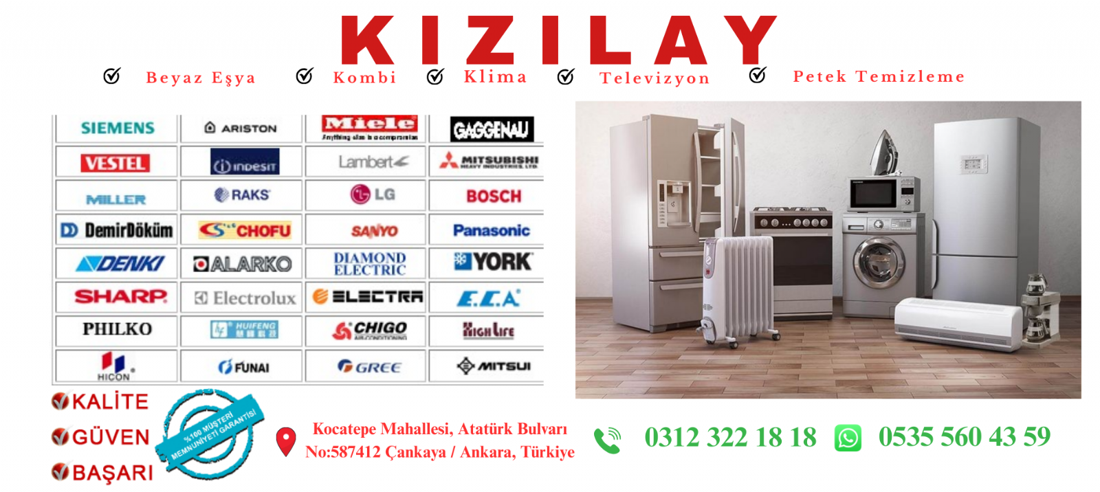 KIZILAY Beyaz Eşya Servisi
